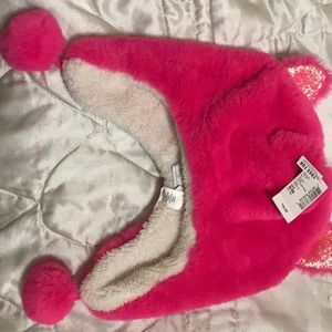 Girls hat faux fur size 4-7